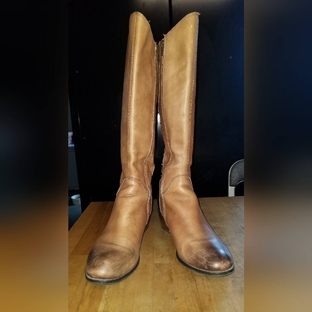 Lucky Brand Blaire Knee High Boots in Caramel Tan Size 9.5/39.5